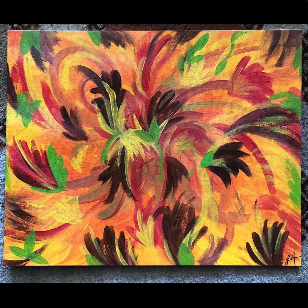 Original Abstract Acrylic painting